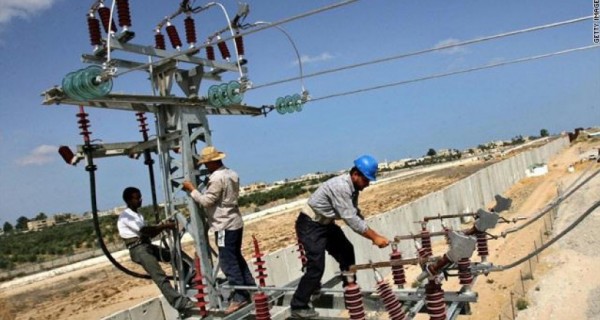 كهرباء غزة: تعطل أحد خطوط الكهرباء المصرية