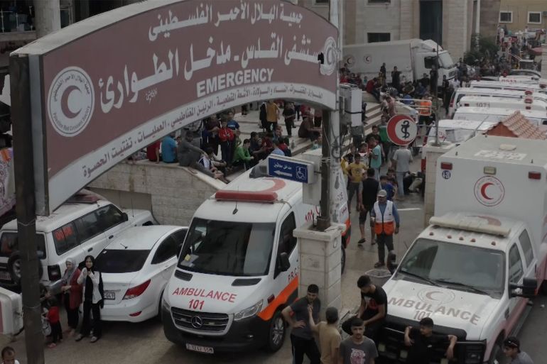 الهلال الأحمر الفلسطيني: دبابات الاحتلال على بعد 20 مترا من مستشفى القدس