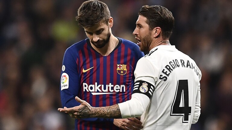 بالفيديو .. فيروس كورونا يجبر راموس وبيكيه على وضع خلافاتهما جانبا 