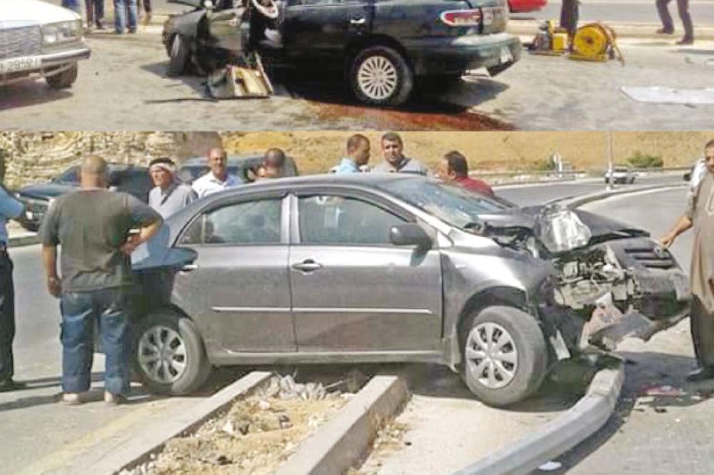 إصابة  شخصين اثر حادث تدهور  في محافظة اربد