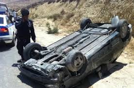 إصابة خمسة أشخاص اثر تدهور مركبة بمحافظة اربد