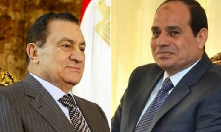 ردة فعل مبارك على جزيرتي تيران وصنافير والجسر البري
