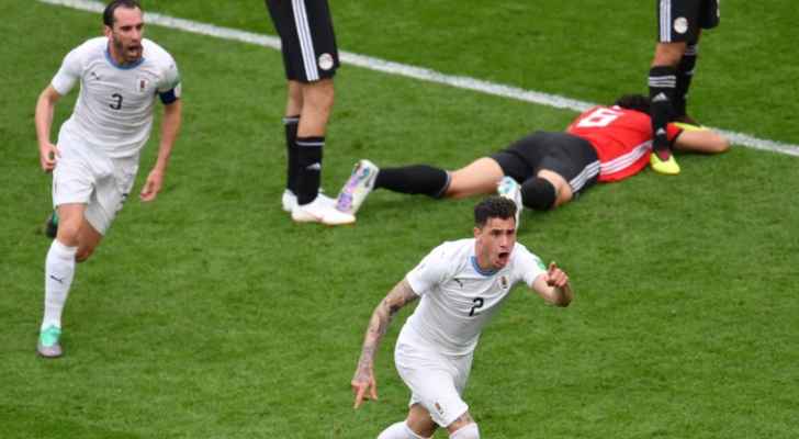 الأوروغواي تهزم الفراعنة بالوقت القاتل