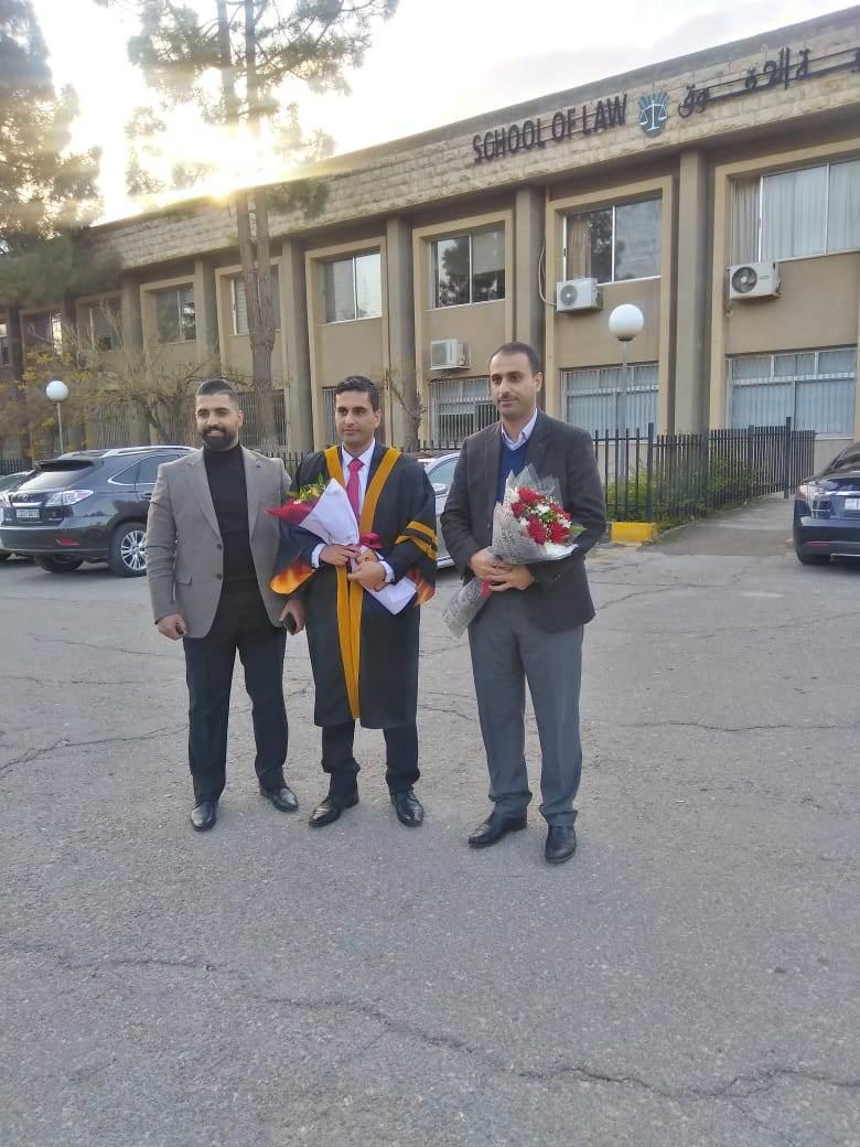 الرائد ضياء بيك القضاة ..  مبارك الماجستير