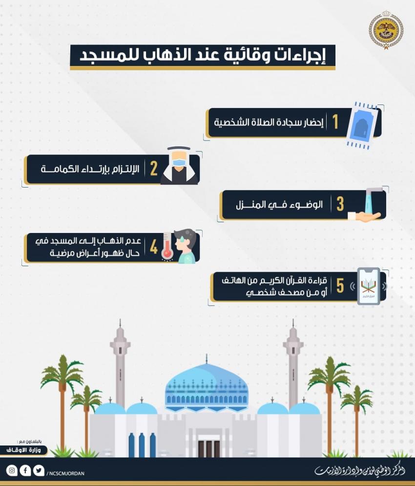 نصائح من ادارة الأزمات قبل التوجه للمساجد