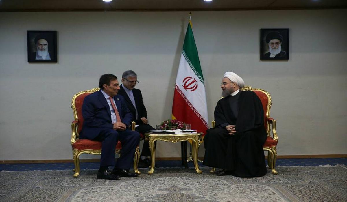 الطراونة يلتقي الرئيس الإيراني وروحاني يؤكد تأثير الأردن بحل أزمات المنطقة
