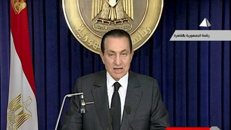 مصر ..  تداول خطاب مؤثر للرئيس الراحل حسني مبارك  ..  فيديو 