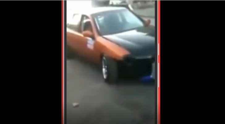 القبض على شخص قام بالتفحيط في احد الشوارع العامة ..  فيديو