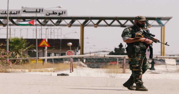 افتتاح معبر نصيب الحدودي بين سورية والأردن و بدء حركة عبور الشاحنات والترانزيت
