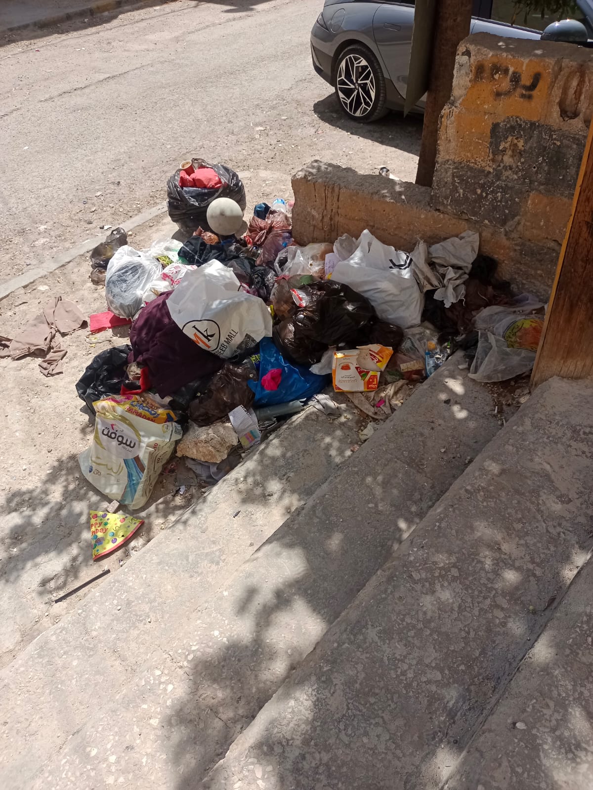 صور من حي الجناعة بالزرقاء تكشف تردّي الخدمات ونقص حاويات النفايات
