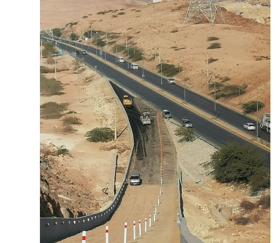 الأشغال تُنهي مشروع مهارب النجاة على طريق العدسية البحر الميت لتعزيز السلامة المرورية