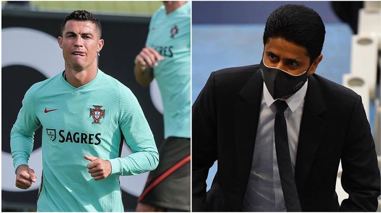 ناصر الخليفي ينتظر رد رونالدو بشأن انتقاله إلى باريس سان جيرمان