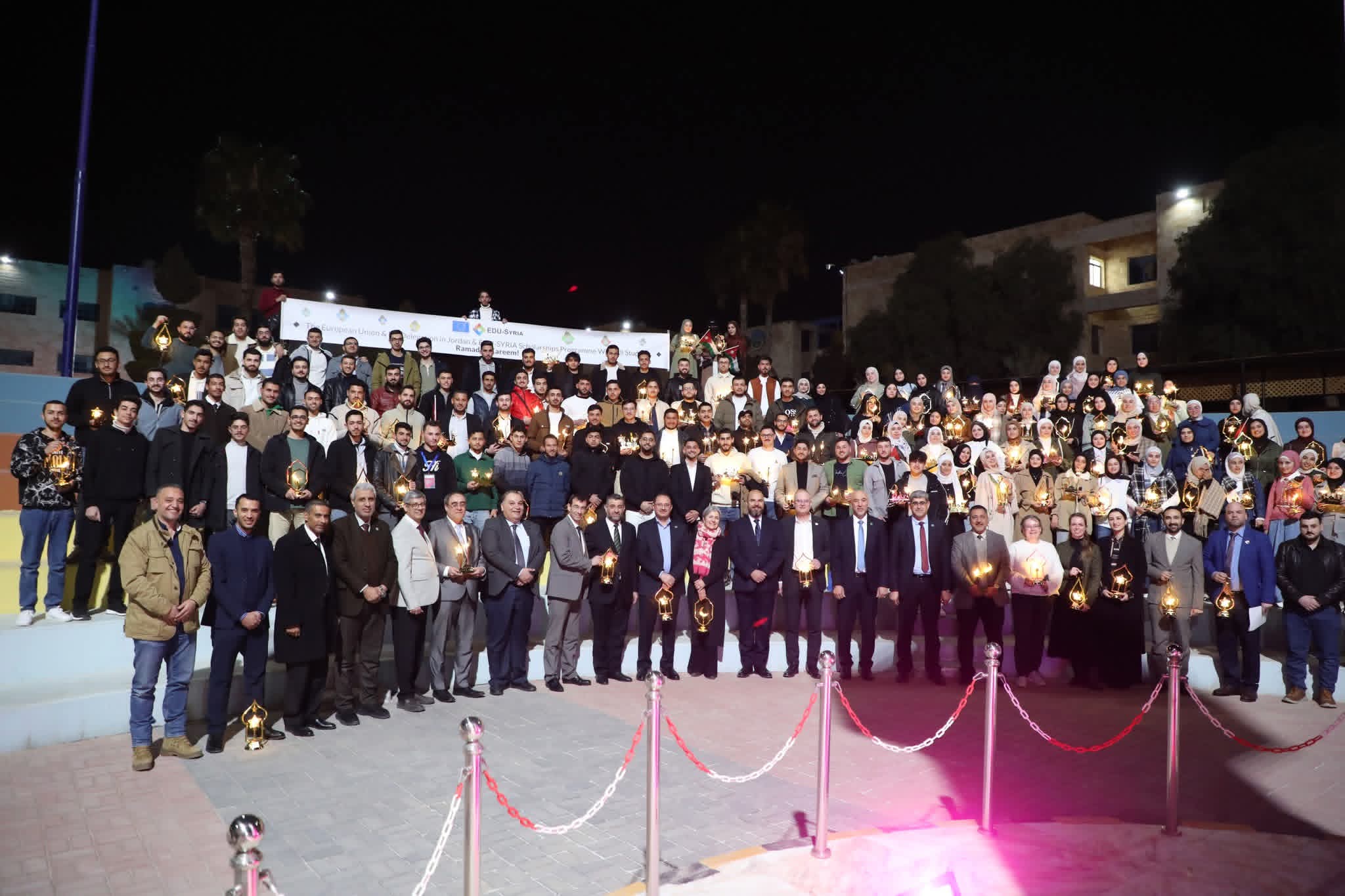 جامعة الزرقاء تحتضن إفطارًا رمضانيًا لطلبة منحة EDU-SYRIA
