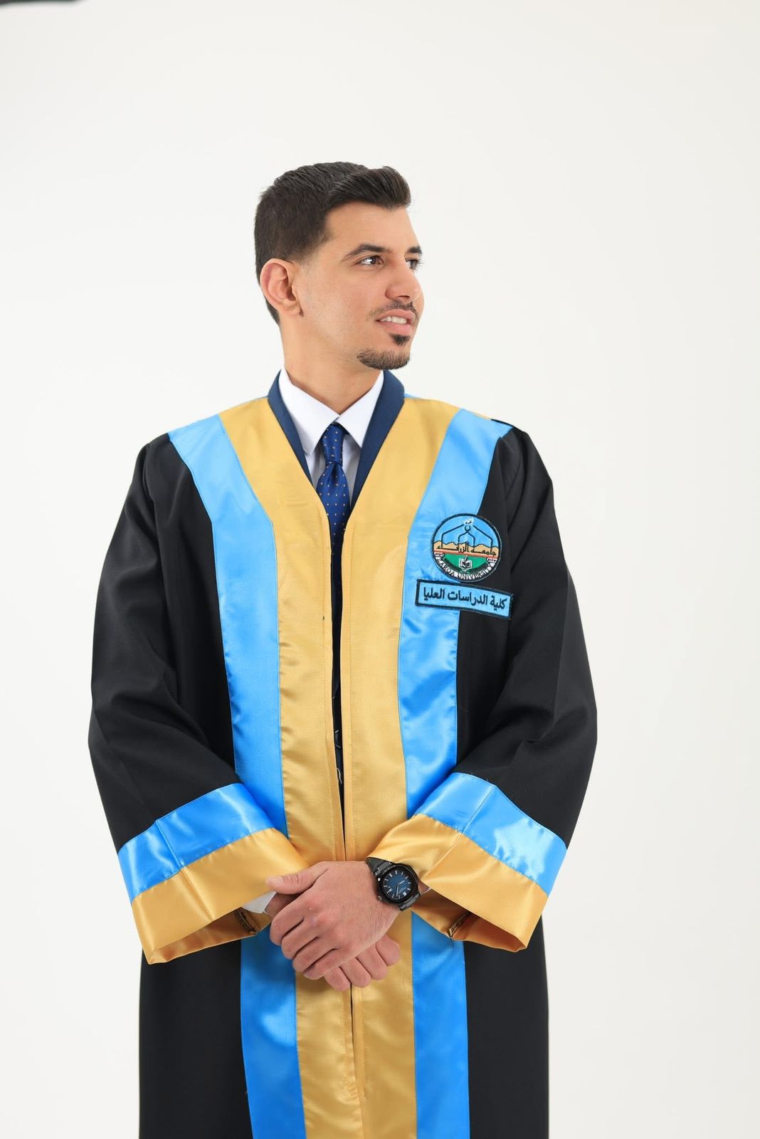 سليمان علي العموش  .. مبارك  الماجستير 