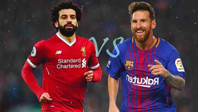 بالفيديو ..  ميسي يرد على تحدي محمد صلاح !