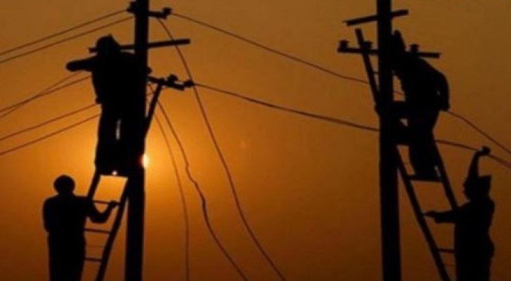 فصل مبرمج للكهرباء عن مناطق في البلقاء السبت