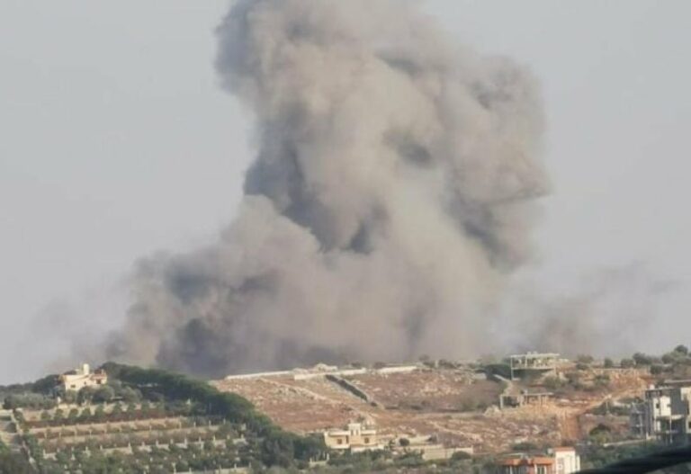 غارات جوية وقصف مدفعي للاحتلال على بلدات جنوب لبنان