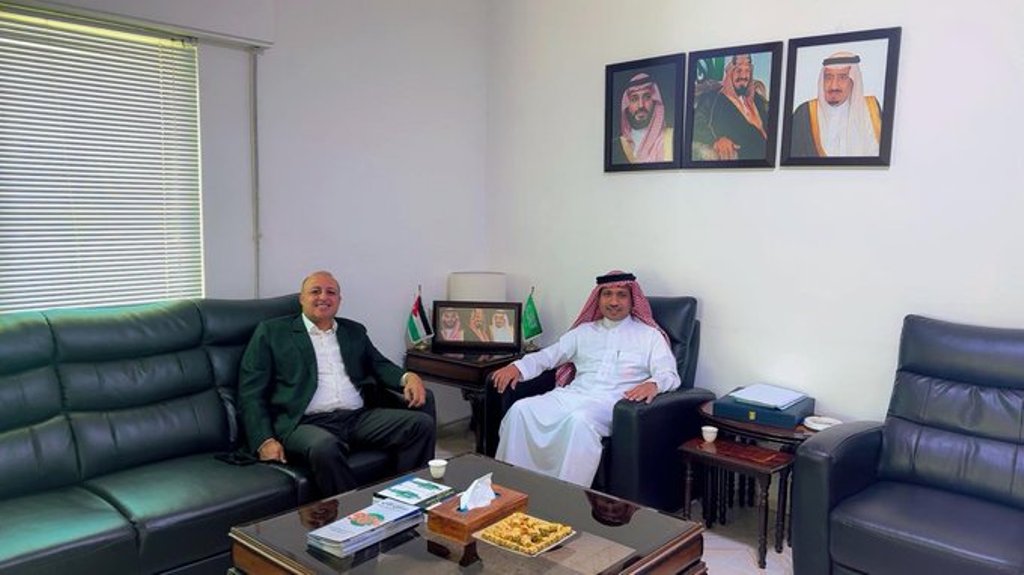 د. ماهر الحوراني يزور الملحقية الثقافية السعودية في الأردن 