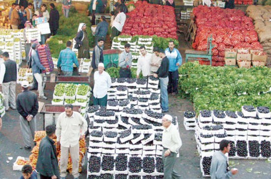 تحسن أسعار بعض اصناف الخضار في سوق الجملة المركزي