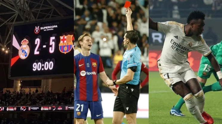 كلاسيكو "السوبر الإسباني" ..  هاتريك وبطاقات حمراء و"خماسية"