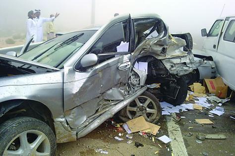 إصابة (11) شخص بحادث تصادم على طريق البحر الميت