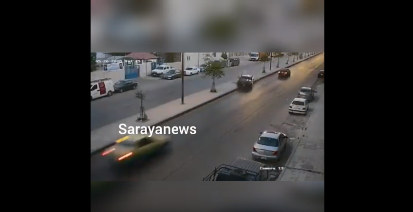 بالفيديو ..  شاهد لحظة وقوع حادث تصادم عنيف بين دورية شرطة و تكسي في عمان