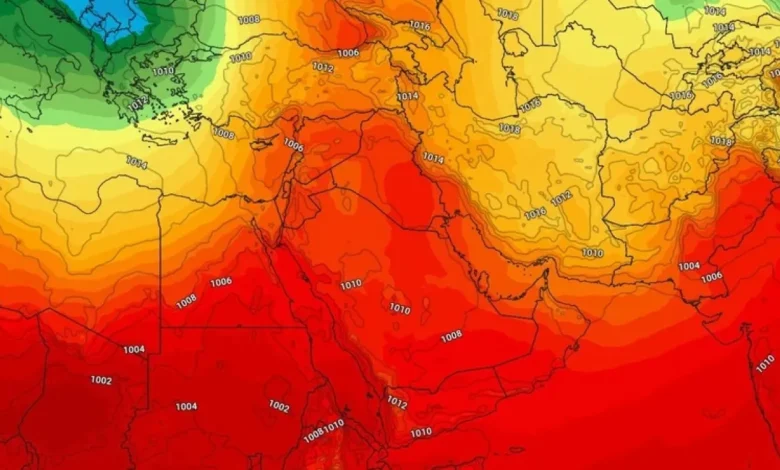 تعرف على موعد اقتراب مركز القبة الحرارية من الأردن  ..  تفاصيل 
