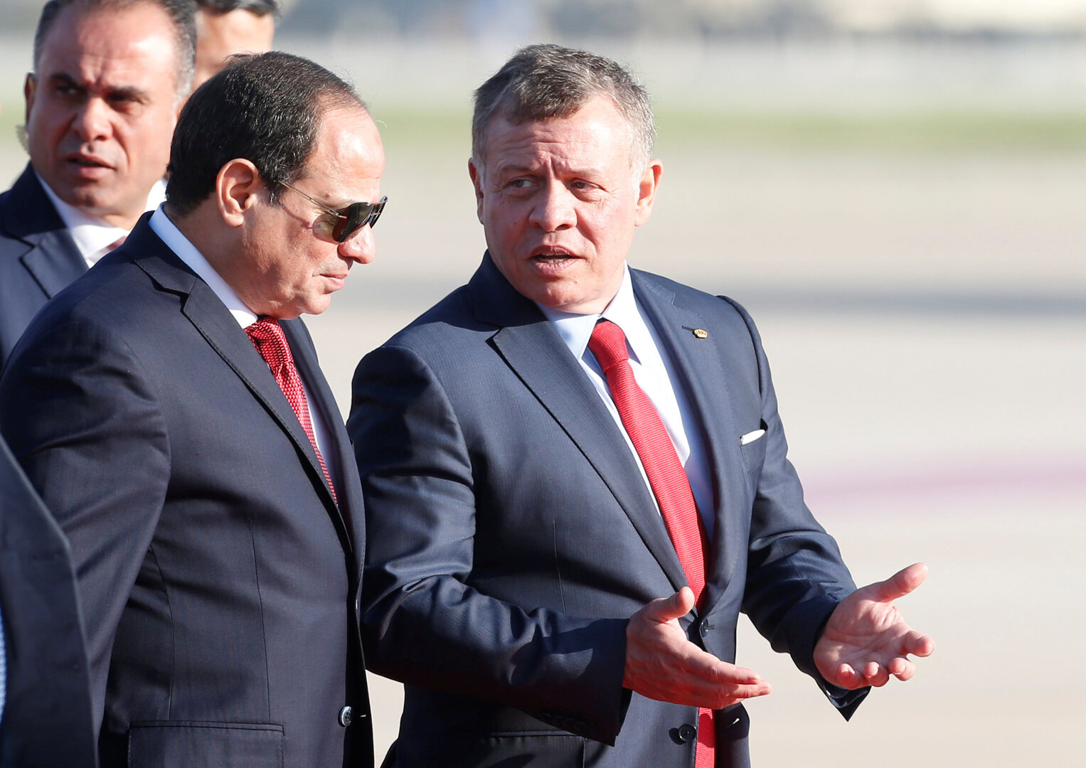 الملك والرئيس المصري يؤكدان أهمية التوصل للتهدئة في غزة