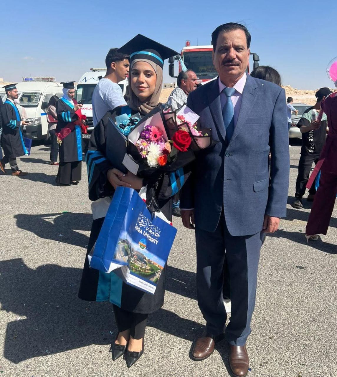 تهنئة للدكتورة هبة عليمات بمناسبة تخرجها في علم الصيدلة