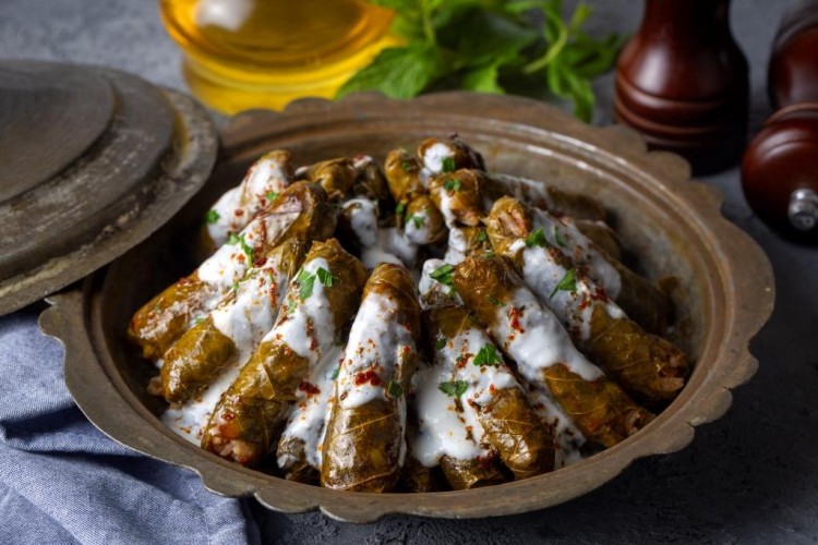 فتة ورق العنب