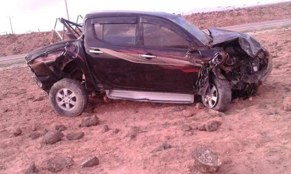 وفاة بتدهور مركبة في منطقة دير الكهف بالبادية الشمالية