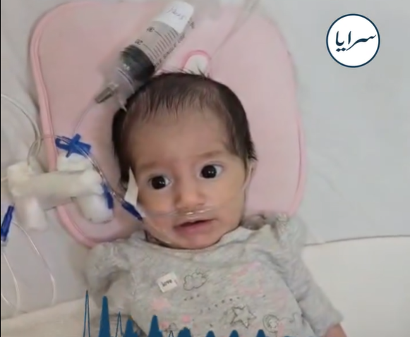 الطفلة "رفيف الصراوي" تعاني من مرض نادر ..  ووالدها يناشد قبل فوات الأوان