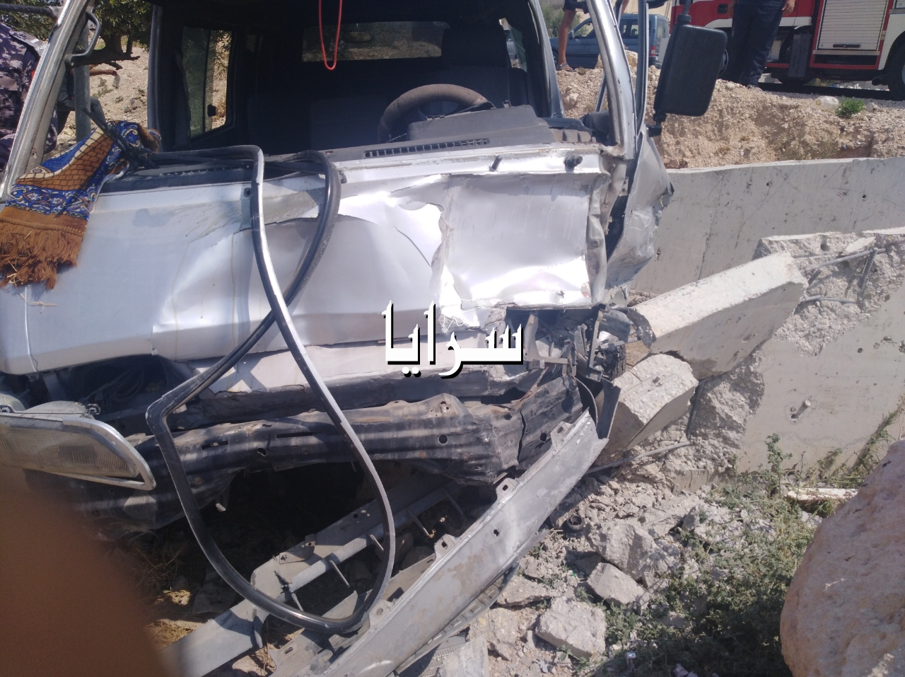 الصور ..  الأغوار الشمالية: (7) إصابات بحادث تصادم وتدهور مركبة أثناء فاردة عرس
