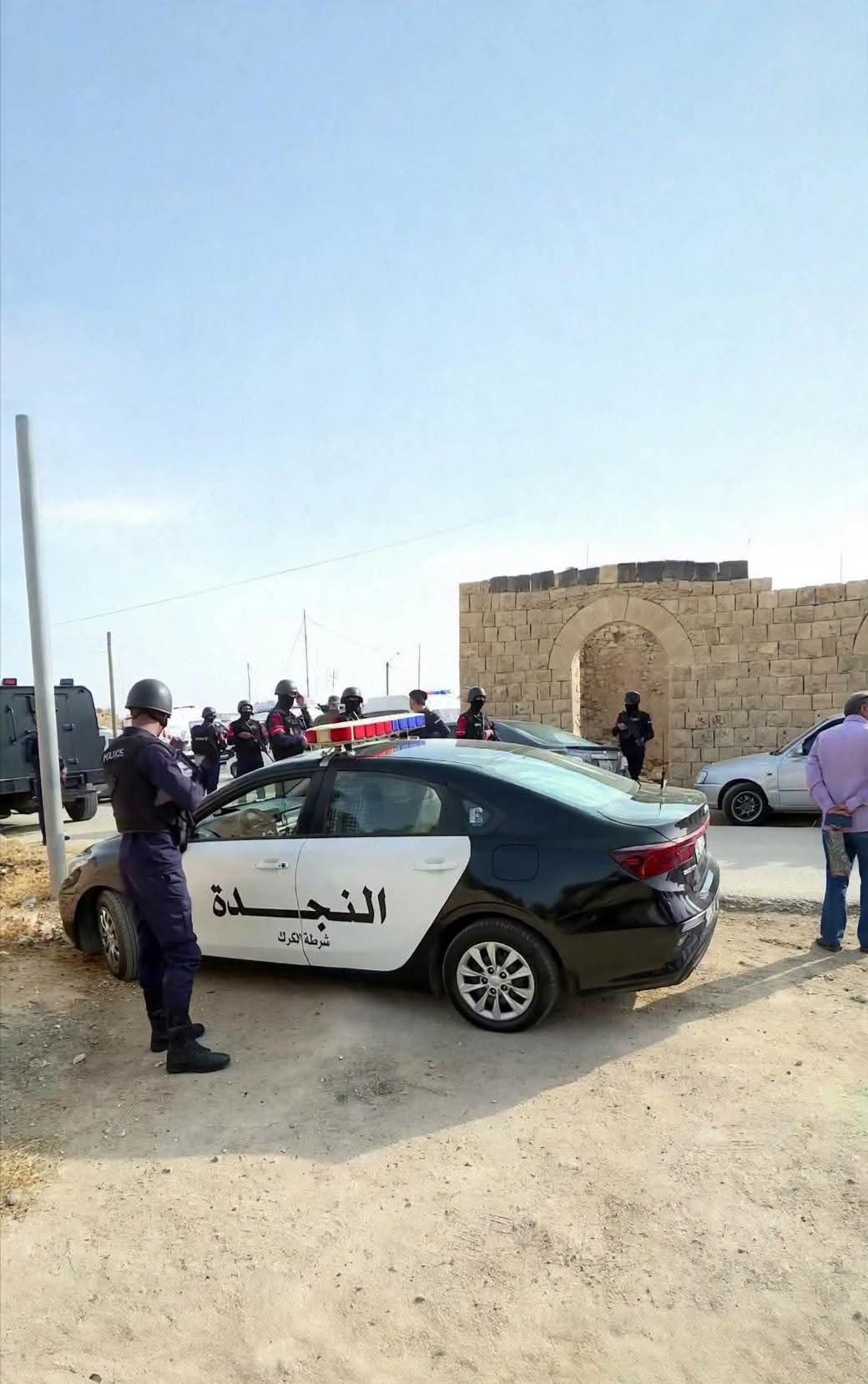الأمن العام: استشهاد مصاب تاسع في جريمة الكرك الارهابية 