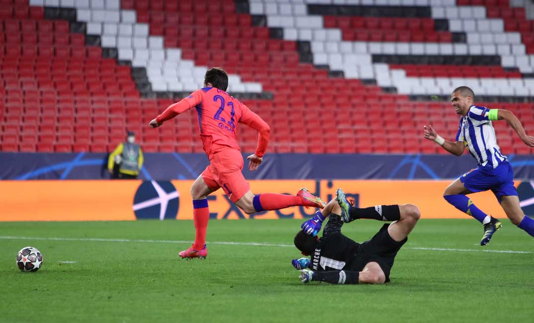 بالفيديو والصور  ..  تشيلسي يحقق الفوز خارج الديار في ربع نهائي دوري الأبطال