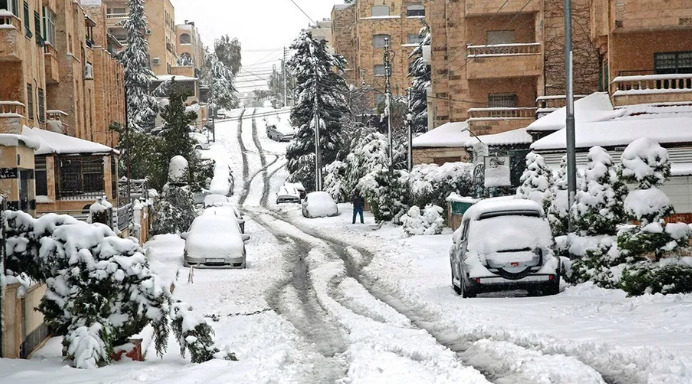 زخات ثلجية فوق المرتفعات الأردنية الخميس والجمعة