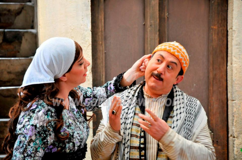 بالصور  .. الفنان السوري "ابو بدر" لسرايا : هذه قصة علاقة الحب بيني وبين ميادة  ..  و تطورات كبيرة ستحدث على باب الحارة 