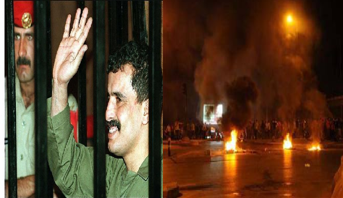 إربد .. "الدقامسة" يغلقون مثلث "إبدر"  بالإطارات والحجارة للمطالبة بالإفراج عن ابنهم 
