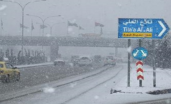 عاصفة شتوية قوية تقترب من الاردن نهاية الاسبوع وتوقع بتساقط الثلوج 