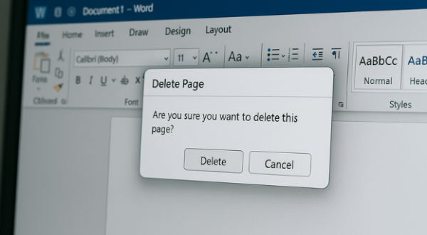 طريقة حذف الصفحات العنيدة في برنامج Microsoft Word