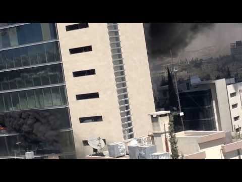 حريق هائل في عمان بجانب مستشفى فرح الاردن