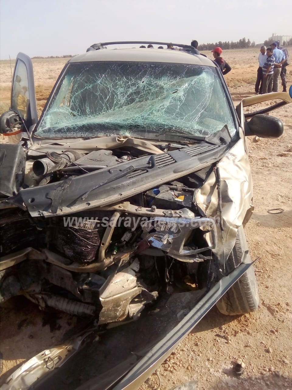  بالصور ..  وفاة و إصابة 4 أشخاص اثر حادث تصادم في المفرق  