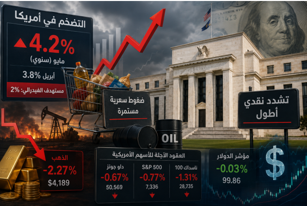 بيانات التضخم الأمريكية تؤكد استمرار الضغوط السعرية ..  والأسواق تترقب تشددًا نقديًا أطول