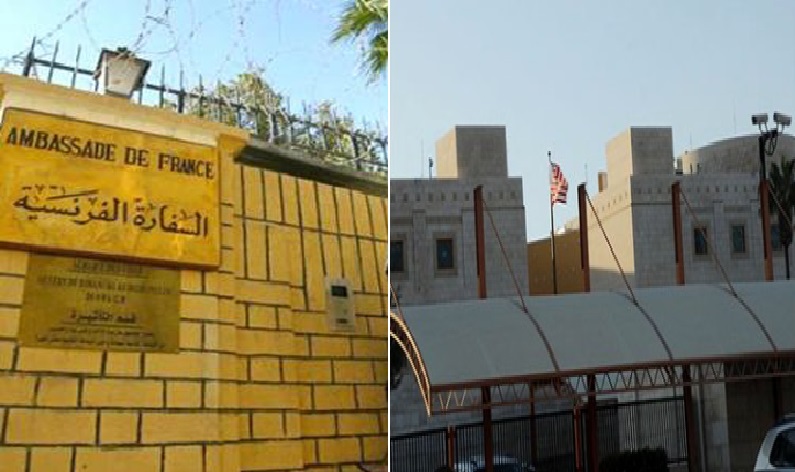سفاراتا باريس وواشنطن تطلبان من رعاياها "رفع مستوى اليقظة"