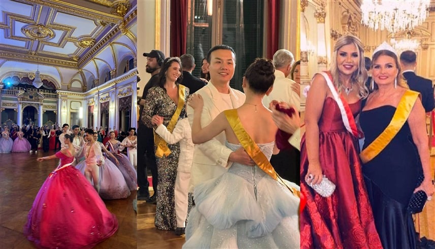 "ذا غراند بول" العالمي يضيء قصر عابدين بليلة ملكية ساحرة بحضور نجوم الفن ونبلاء العالم