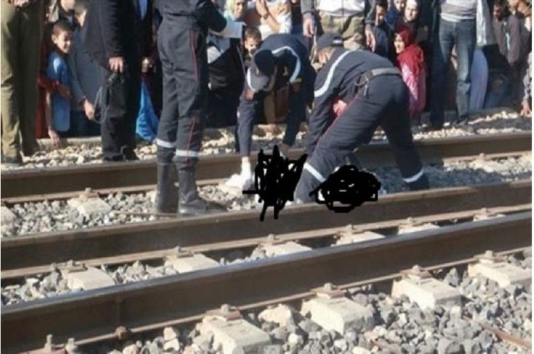 حادث مأساوي  ..  القطار يمزق شابًا مصريًا وشقيقته
