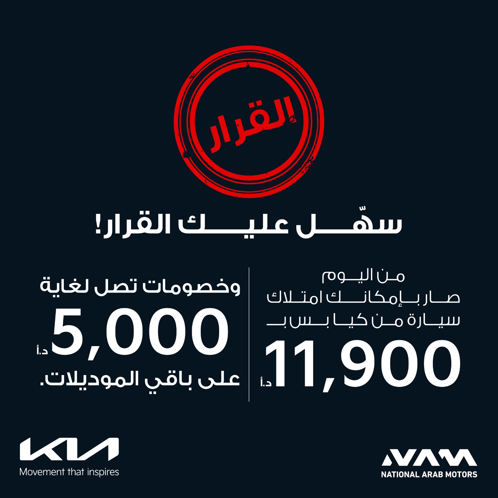 تخفيضات تصل إلى 5000 دينار من كيا الأردن بالتزامن مع القرارات الحكومية  ..  فيديو 