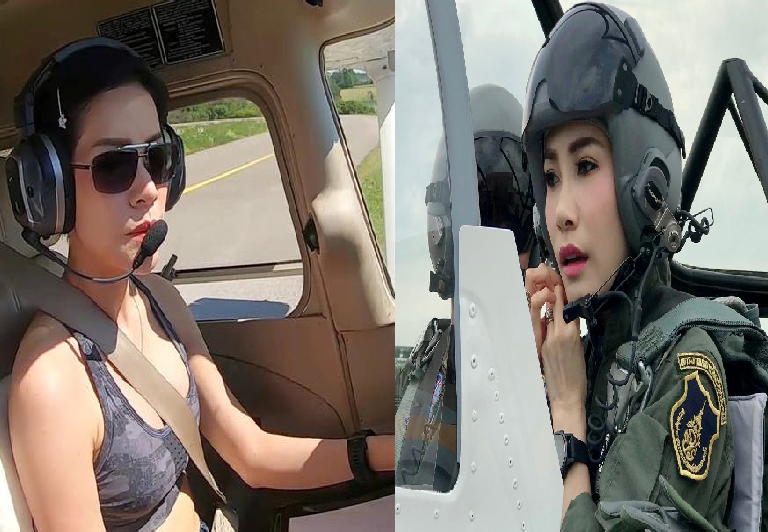 شاهد  ..  صور جريئة لزوجة ملك تايلند التي كانت حارسته الشخصية 