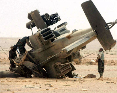 تحطم طائرة هليكوبتر عسكرية اسرائيلية ومقتل طيارين 
