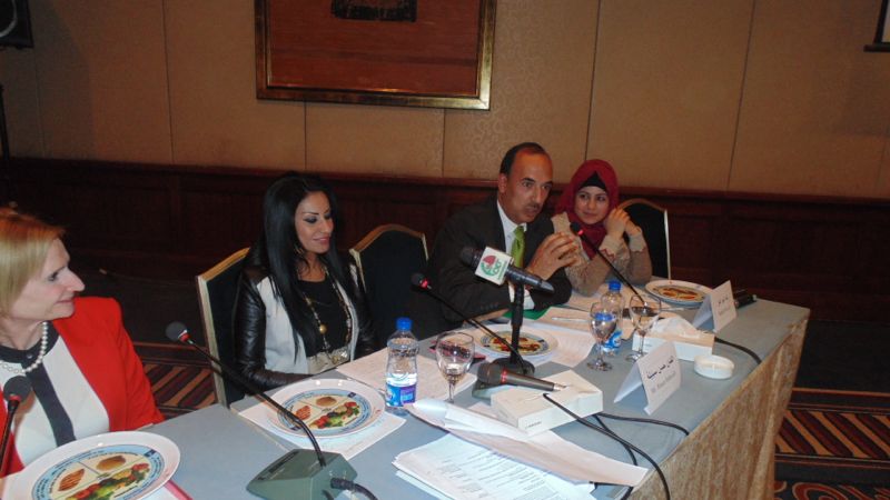 حسن سبايلة ورانيا اسماعيل ومشروع لتلفزيون الأونروا  ..  صور
